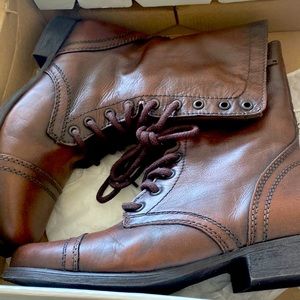 Steve madden Troopa Brown Leather Boots